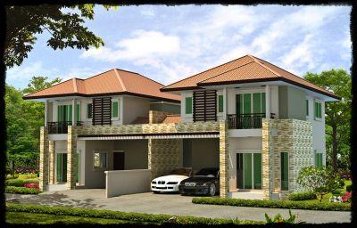 แบบบ้านแฝด 2ชั้น